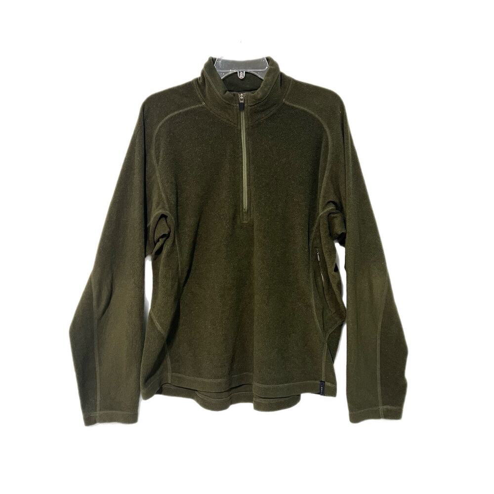 REI Co Op Wool Blend Base Mid Layer Quarter Zip Fleece Pullover Mens M Outdoor